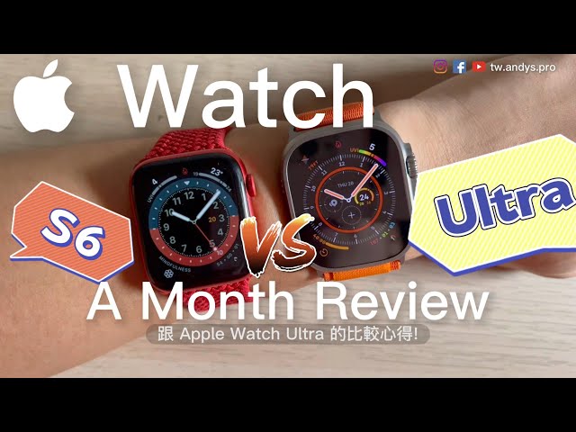 Apple Watch Ultra vs S6 Review After A Month of Using! 4K60HDR