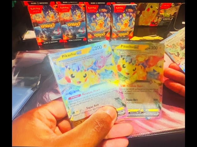 Solid Pikachu  EX pulls!!! (Surging Sparks)