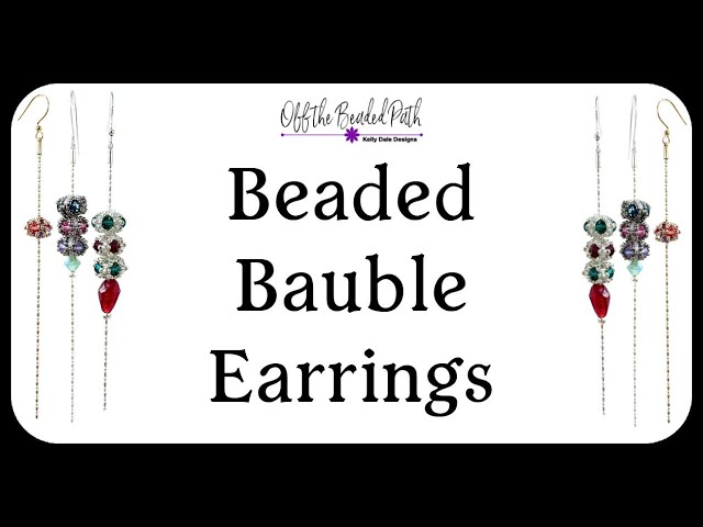 Beaded Bauble Earrings -  Diy Jewelry Making Tutorial