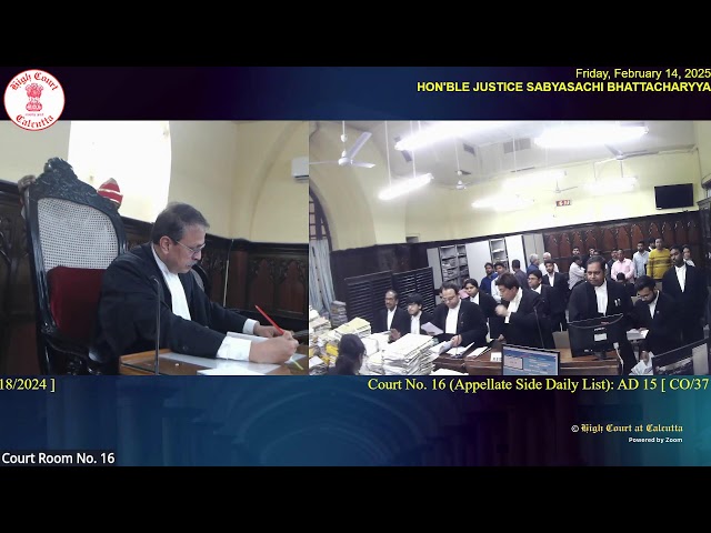 14 February 2025 | Court No. 16 | Live Streaming of the Court proceedings.