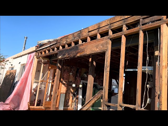 Rebuilding garage wall