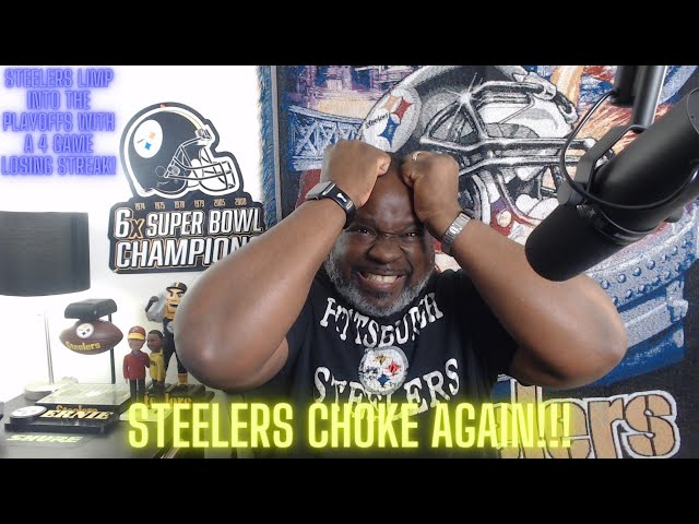 STEELERS CHOKE AGAIN!  Steelers lose a tough one to the Cincinnati Bengals 19-17!  WE NEED CHANGES!