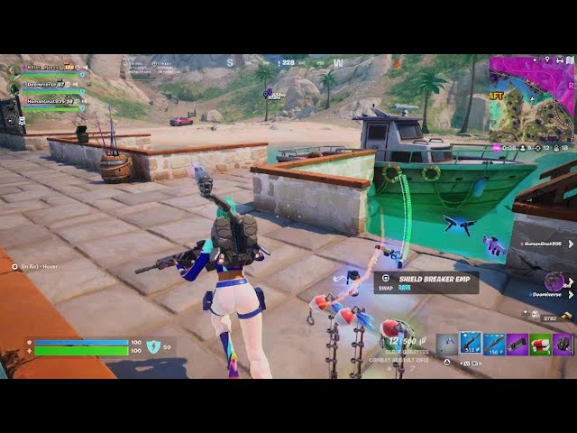 Last Teammate Chase Down During A Fortnite Trios Match