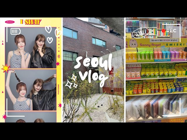 SEOUL VLOG🎐: cute cafes, sonny angel unboxing, new hair, photobooths & exploring!