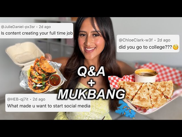 Why I Dropped Out of College to Be a Content Creator 😳 (Mukbang + Q&A)