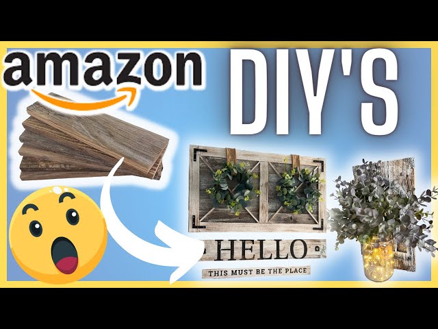 HIGH END AMAZON FARMHOUSE HOME DECOR DIY'S | BEGINNER friendly AMAZON home decor diys ! 🤯