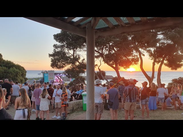 DJ Roger Sanchez live from Electric Island event on Cottesloe Beach Perth. 360 VR. 2024