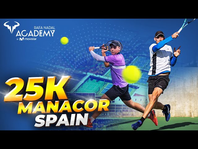 Playing against ATP 136 | Us Open Junior Champion at Rafa Nadal Tennis Academy Manacor $25k Eng Subs