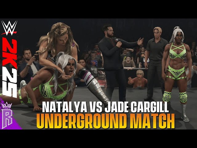 WWE 2K25 First Look: Natalya Vs Jade Cargill (Underground Match) #WWE2K25