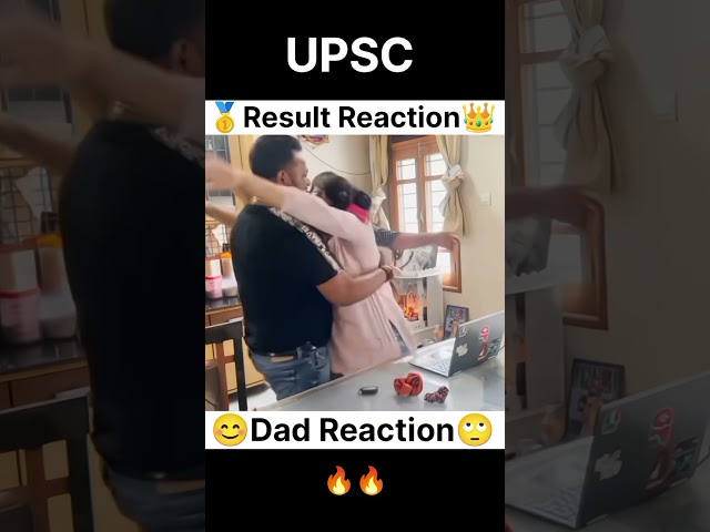 UPSC Result Reaction After Selection 😱 #shorts #trending #viral #motivational, #shortvideo #upsc