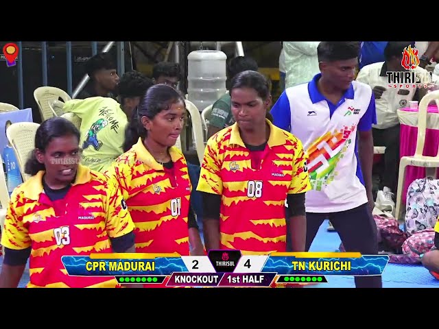 KNOCKOUT | TN KURICHI (vs) VPR MADURAI | #VANDIYUR SOUTH INDIA WOMEN'S KABADDI MATCH  - 2025