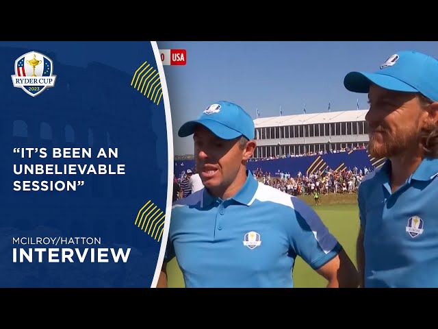 McIlroy/Fleetwood Interview | 2023 Ryder Cup