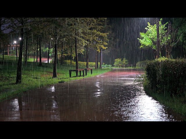 Heavy rain white noise good for deep sleep on a rainy night,rain sound ASMR white noise for insomnia