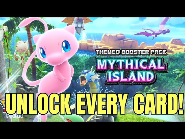 How To Get Every New Mythical Island Card FAST In Pokemon TCG Pocket