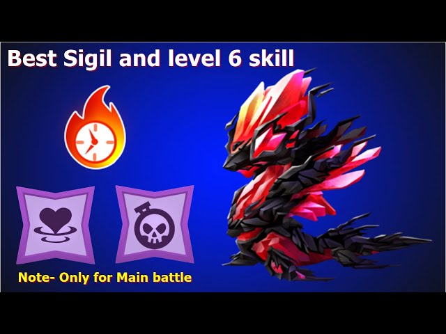 Best Sigil and level 6 skill RubiCund Dragon | Chpater 22 Pterois Double trouble battle Event | DML