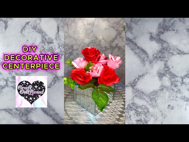 DIY DECORATIVE CENTERPIECE Using Items From Dollar Tree #fyp #foryou