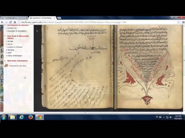 University of Pennsylvania Library's Schoenberg Manuscript LJS 441 presented Nick Harris.