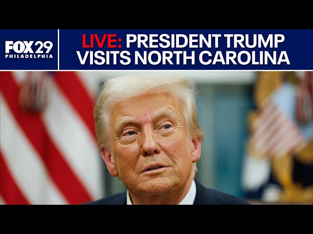 President Trump visits parts of North Carolina impacted by Hurricane Helene