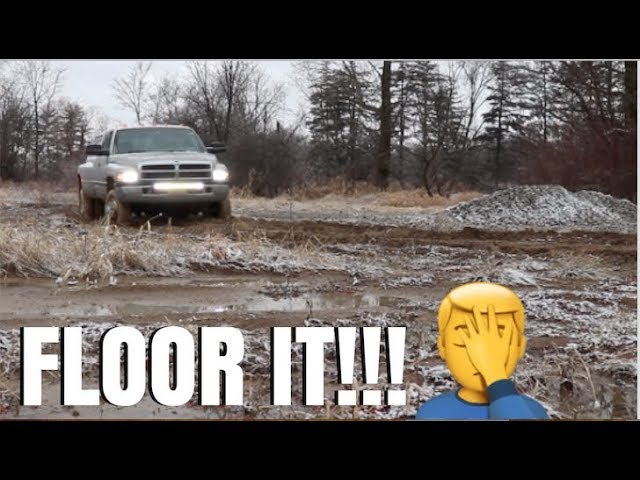 THE 12 VALVE CUMMINS DUALLY FOUND SOME NASTY MUD!!!