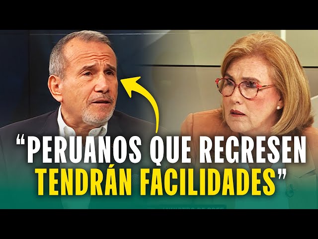 ¿Qué pasará con los peruanos deportados en EE.UU? Canciller Elmer Schialer revela nuevos planes