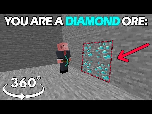 360° POV: you are a diamond ore and I found you