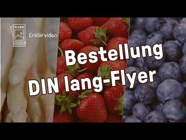 DINlang Flyer – Bestellanleitung Flyeralarm