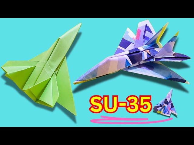 Origami SU-35 Fighter Jet – The Most EPIC Paper Plane Ever!