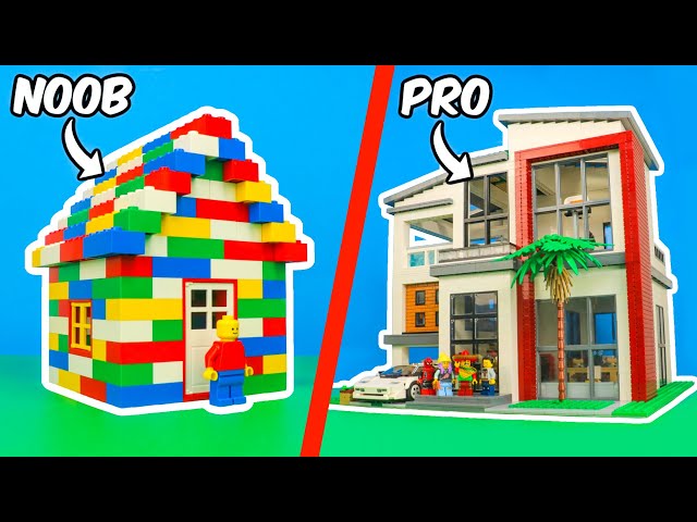 LEGO NOOB vs PRO House!!