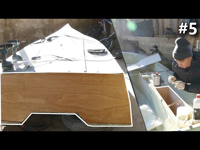 On pose LE TABLEAU ARRIERE et LES CAISSONS | Restauration Bateau #5