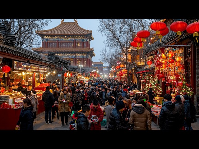 Beijing, China🇨🇳 Old City Overwhelmed by Spring Festival Crowds! (4K UHD)