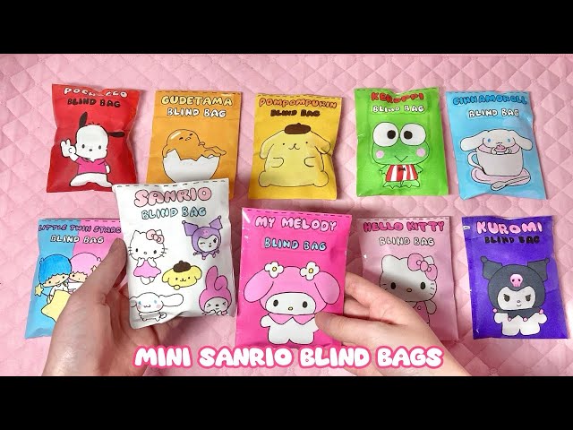 🎀paper diy🎀 MINI SANRIO Blind Bags Opening! | ASMR | applefrog