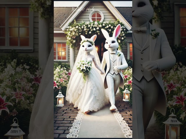 Rabbit marriage #rabbit #trend#rabbit #story