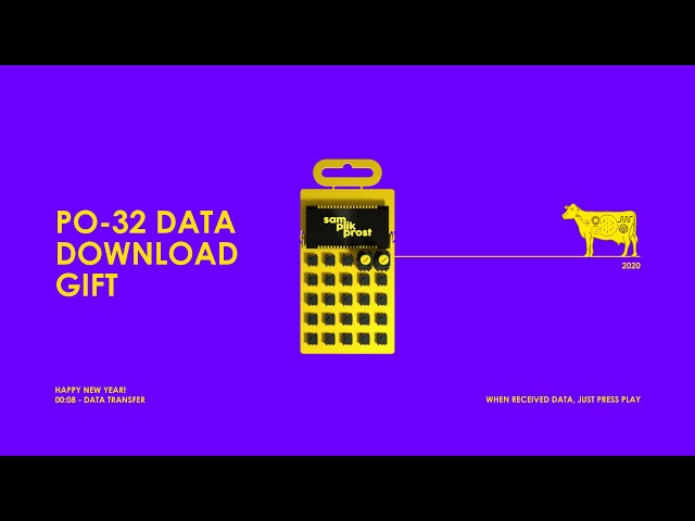 PO-32 DATA Transfer Sounds and Patterns