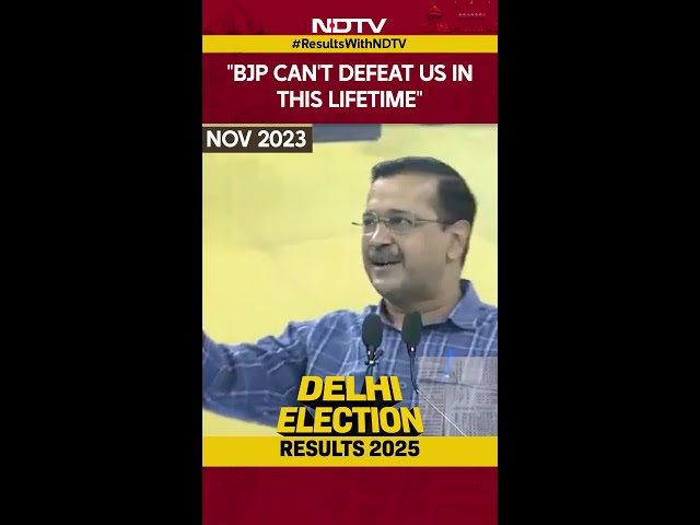 Arvind Kejriwal Lost | Kejriwal's Old Video Goes Viral: "BJP Can't Defeat Us In This Lifetime"