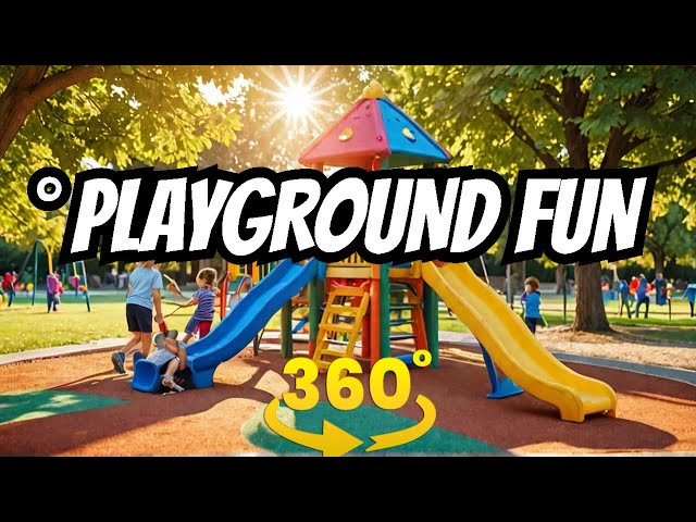 Fun Family Adventures: 360 Video Of Playtime At The Park Playground For Kids