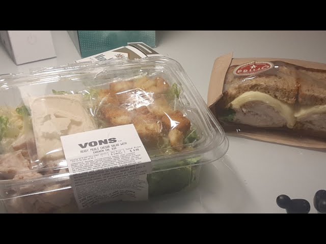 Vons Roasted Turkey Sandwiches And Vons Caesar Salad