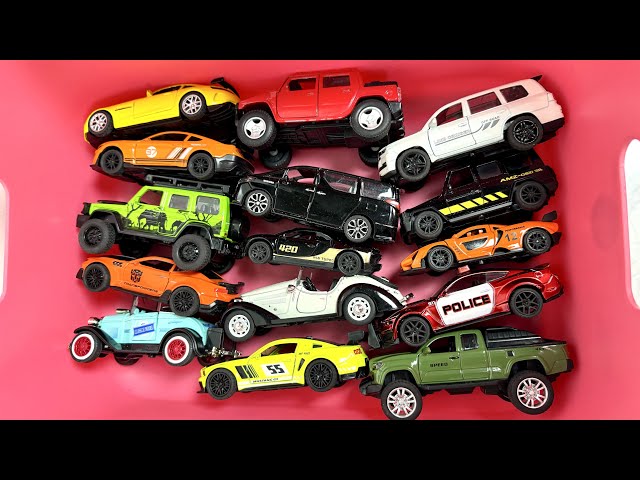 Box Full Of Model Car: Porsche, Nissan, Tesla, Maserati, Peugeot, Volvo, Renault, Subaru, Lexus