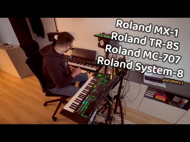 "Salty Clouds" - synth session with Roland System-8 MC-707 TR-8S and others