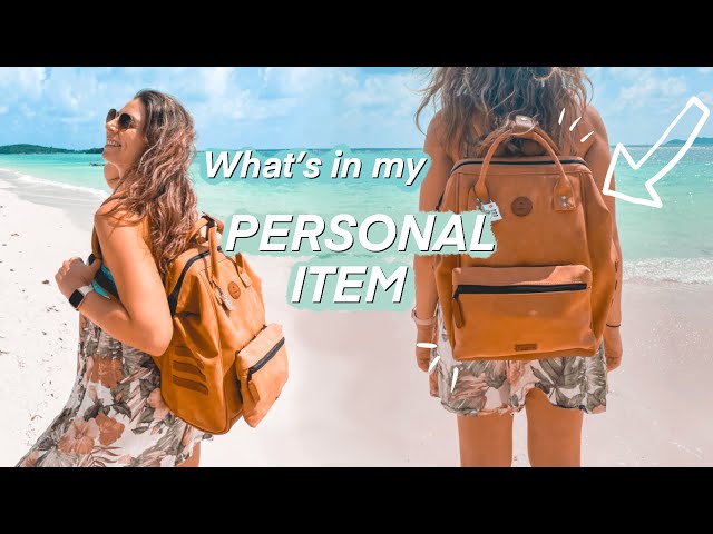 What's in my PERSONAL ITEM for travel? (aka my day bag)