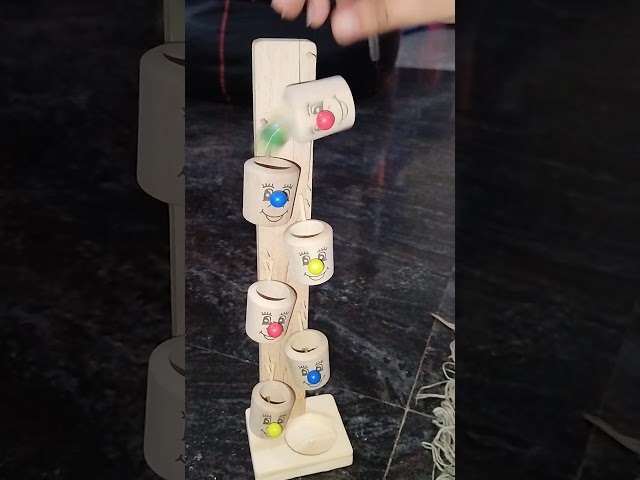 #marblerun #wooden bucket tree marble game#toysforkids #viralshort #subscribe 😍