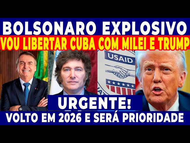 BOMBÁSTICO: BOLSONARO PROMETE LIBERTAR CUBA COM AJUDA DE TRUMP E MILEI! RELATÓRIO OEA TRUMP AGUARDA!