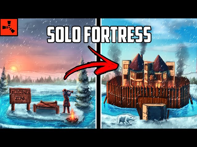 I Lived on an ICE LAKE FORTRESS for an Entire Week - Rust Movie