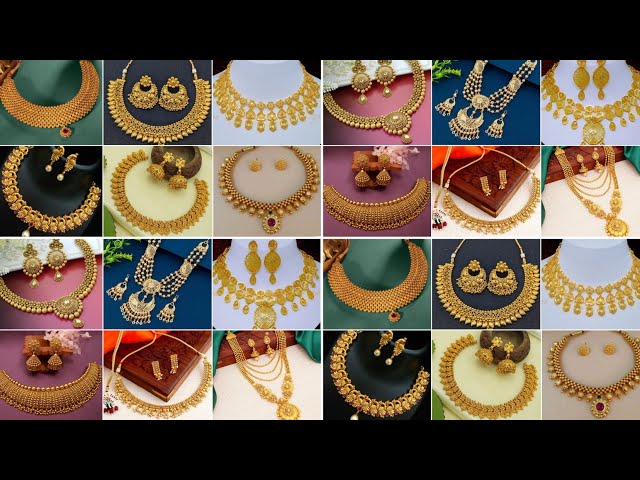 Latest 22k Gold Necklace Designs for Women ||Light Weight Gold Necklace Designs ||New gold necklaces