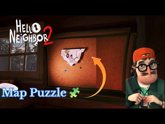 Missing map puzzle🧩 #helloneighbor  #helloneighbor2  #gaming #walkthroughgameplay #puzzle #ps5