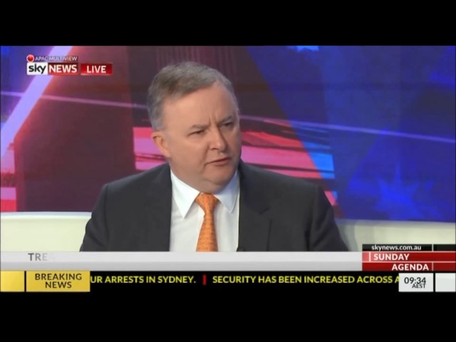 Sky News Labor Economy - Monday 31 July 2017