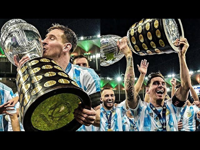 Leo Messi win copa america final Argentina🇦🇷 champions