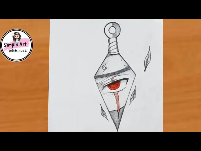 How to draw Kakashi in kunai || Easy anime drawing| Kakashi drawing for beginners |Anime