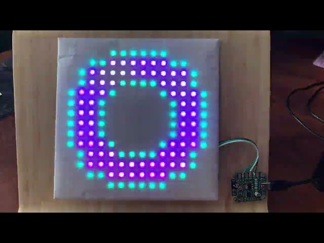 Demo of USBWLEDC - a minimal audio reactive WLED controller