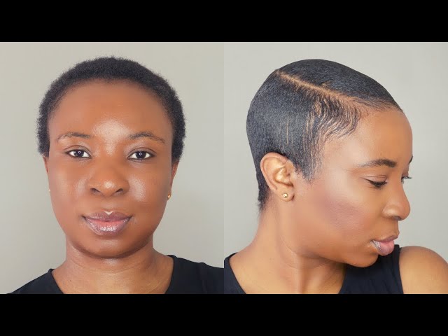 How To Sleek Down Super Short Hair | TWA | South African YouTuber