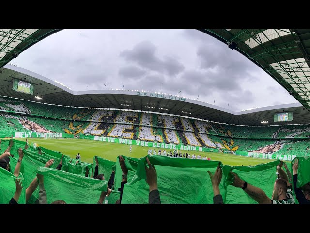 Celtic Vs Kilmarnock 4/8/24 (4K) - Flag Day - Full Stadium Tifo - Top Of The Table - Marker Set